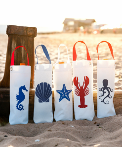 marine life bottle bag