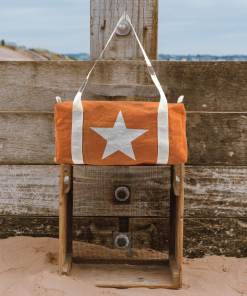 Tan Flight Bag - White Star