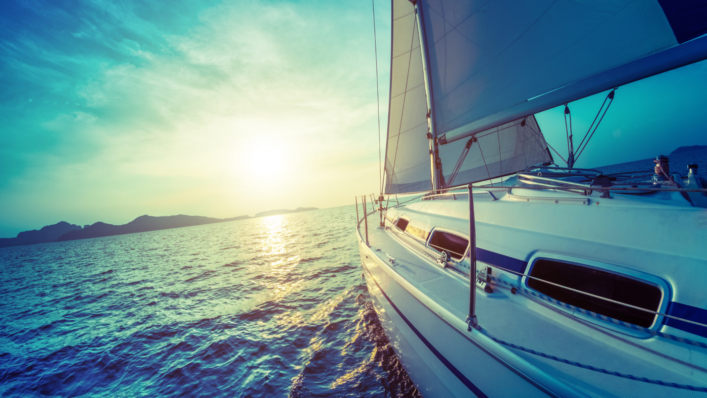 sunset sailboat