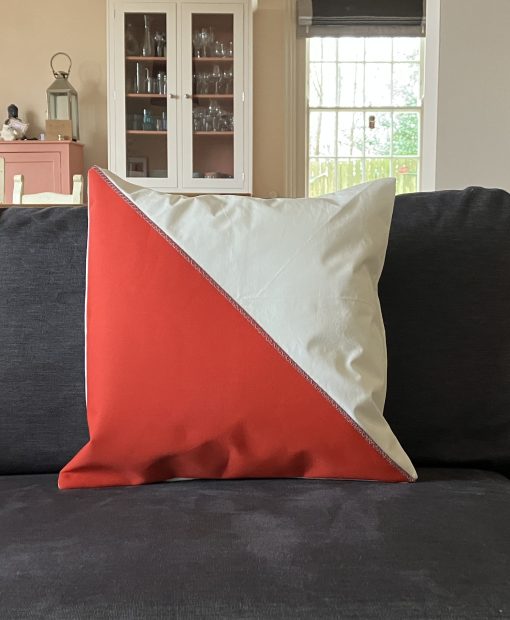 canvas mix cushion - image 2