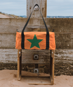 Tan Flight Bag - Green Star