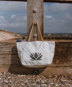 Lotus Flower Beach Bag