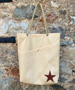 limited edition - vintage cream shopper tan star