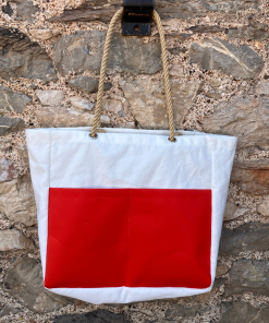seaway beach bag - red