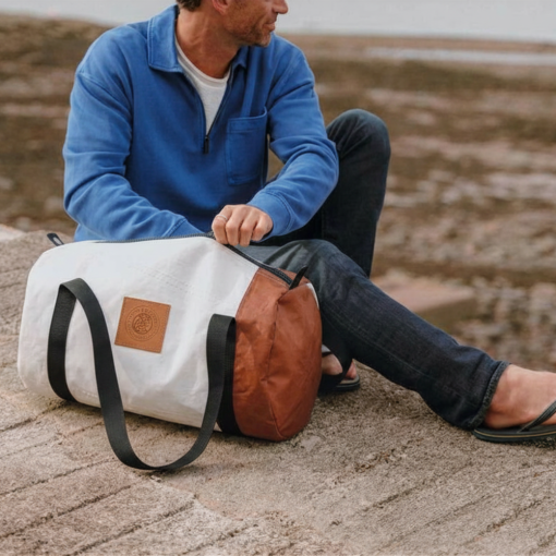 mariner barrel bag - tan - image 2